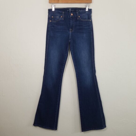 7 For All Mankind Denim - 7 For All Mankind 'A' Pocket Stretch Jeans Blue Size 27